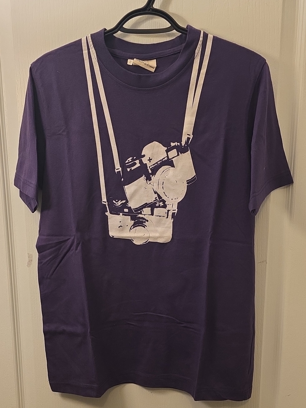 Men's Purple Camera Graphic Tee